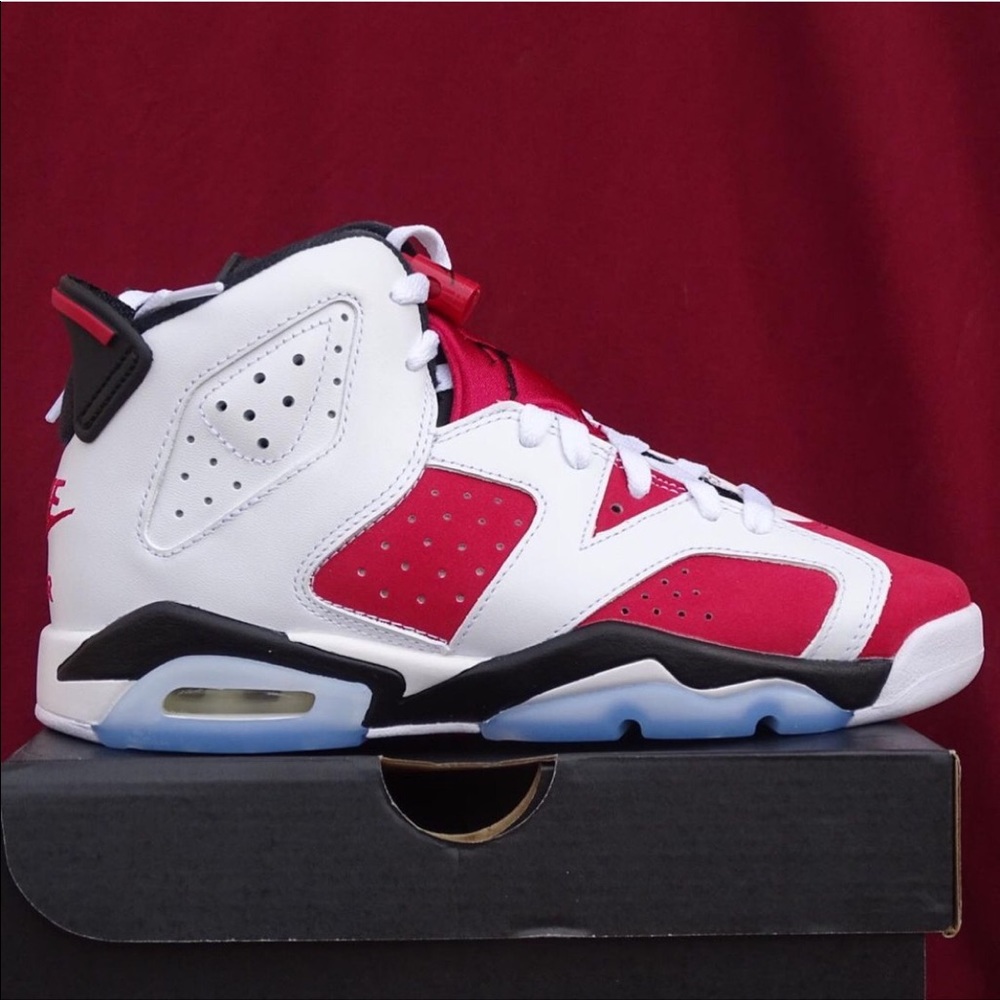 Air Jordan 6 Retro Grade School Carmine